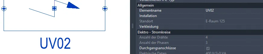 Parameter Elementname am Verteiler