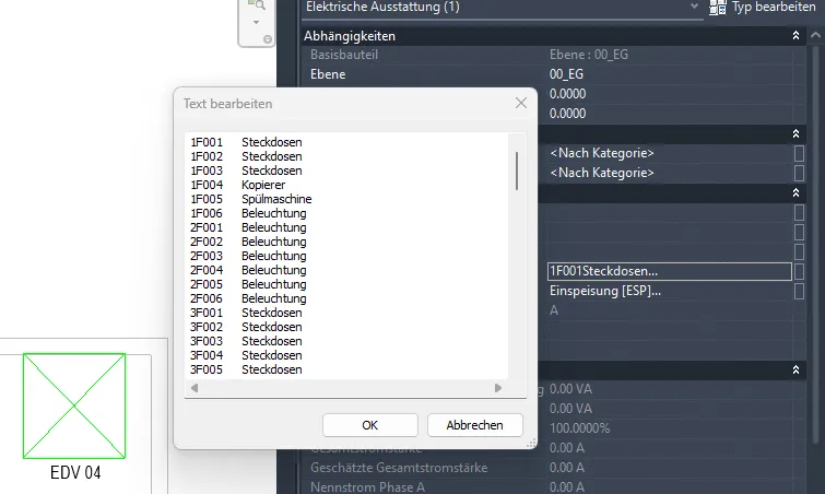Systeme-Liste in den Parameter E_60_Kabelmanager_Systeme einfügen